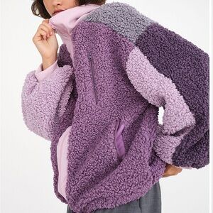 For Love and Lemons Zip Up Sherpa Jacket